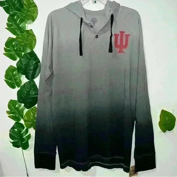 Heathered Gray Indiana Hoosiers Sitwell Pullover Hoodie - Picture 1 of 3